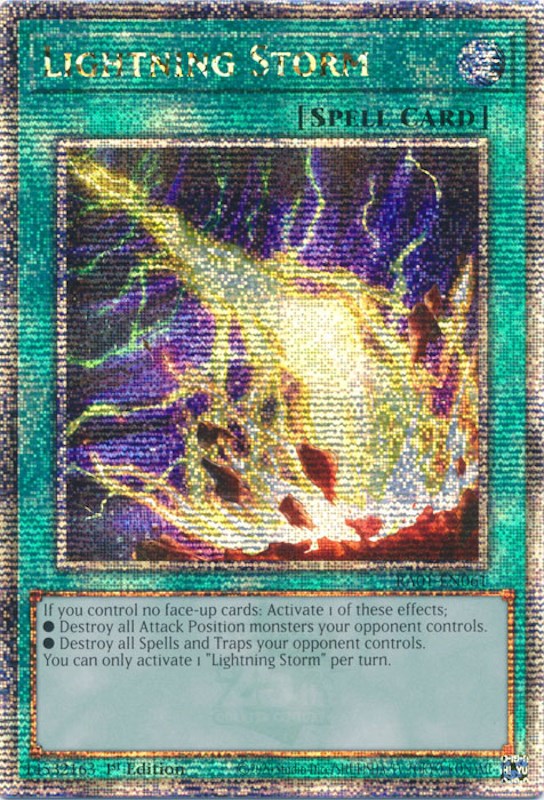 Lightning Storm [RA01-EN061] Quarter Century Secret Rare | Good Games Morley