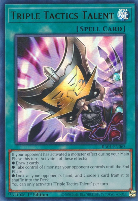 Triple Tactics Talent [RA01-EN063] Ultra Rare | Good Games Morley