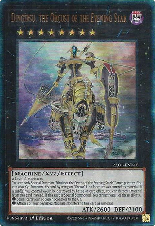 Dingirsu, the Orcust of the Evening Star [RA01-EN040] Prismatic Ultimate Rare | Good Games Morley