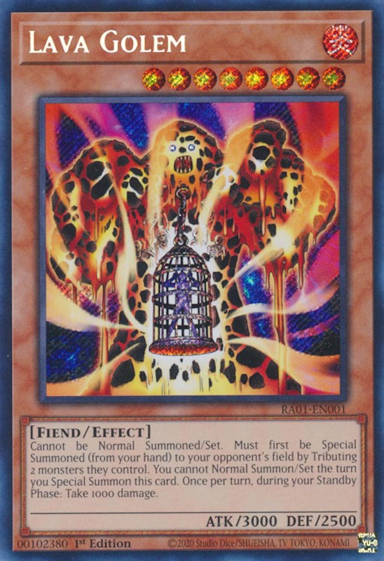 Lava Golem [RA01-EN001] Secret Rare | Good Games Morley