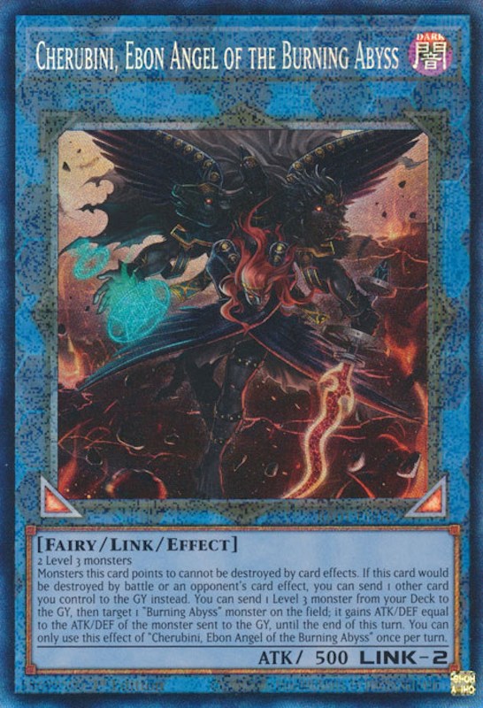 Cherubini, Ebon Angel of the Burning Abyss [RA01-EN042] Prismatic Collector's Rare | Good Games Morley