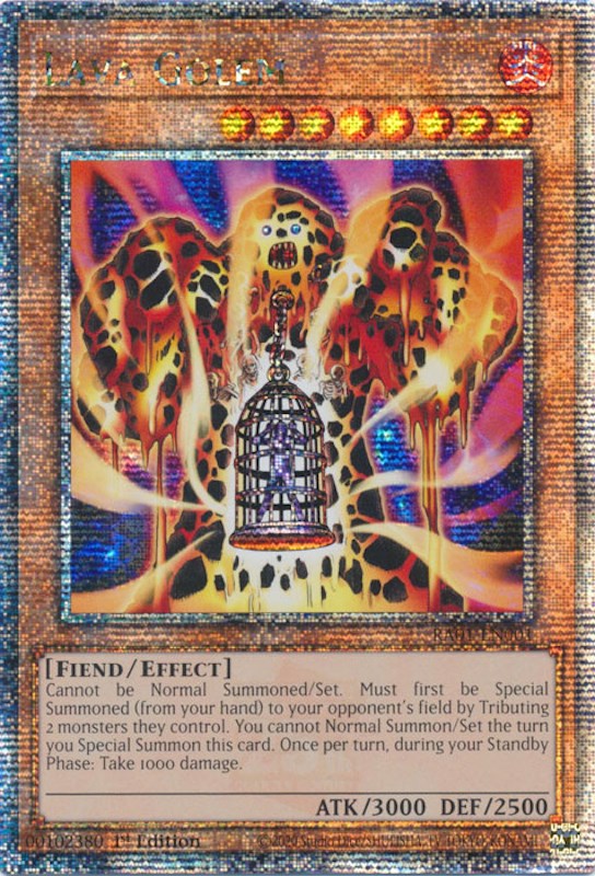 Lava Golem [RA01-EN001] Quarter Century Secret Rare | Good Games Morley