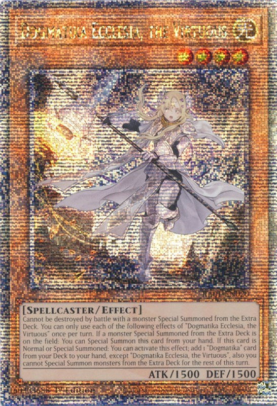 Dogmatika Ecclesia, the Virtuous [RA01-EN020] Quarter Century Secret Rare | Good Games Morley