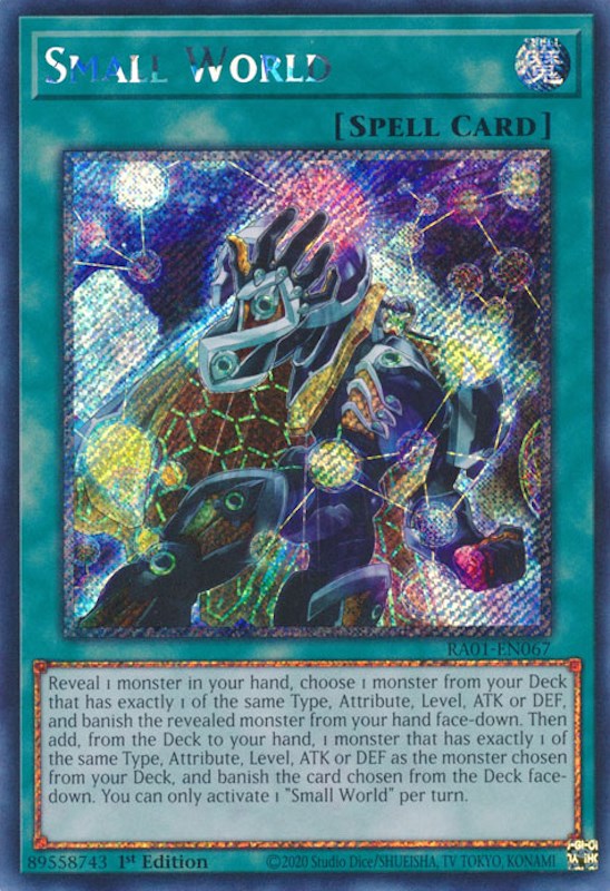 Small World [RA01-EN067] Platinum Secret Rare | Good Games Morley