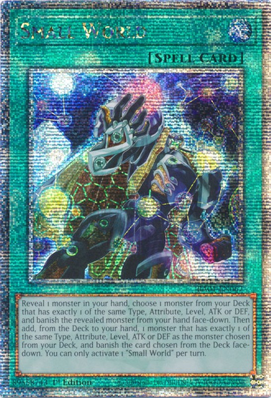 Small World [RA01-EN067] Quarter Century Secret Rare | Good Games Morley