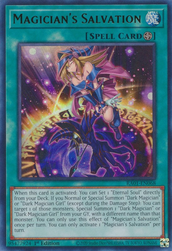 Magician's Salvation [RA01-EN068] Ultra Rare | Good Games Morley