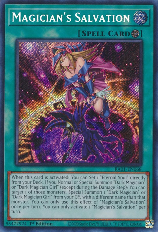Magician's Salvation [RA01-EN068] Secret Rare | Good Games Morley
