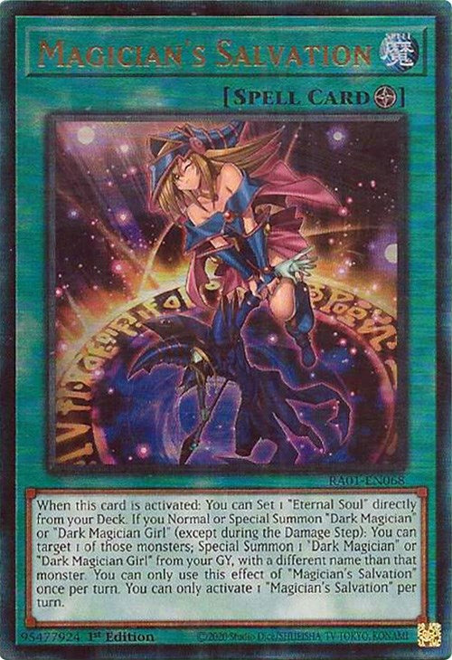 Magician's Salvation [RA01-EN068] Prismatic Ultimate Rare | Good Games Morley
