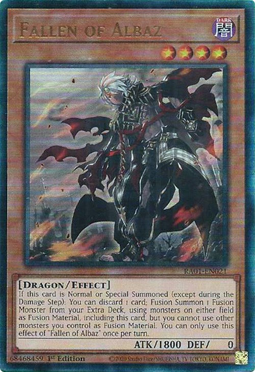 Fallen of Albaz [RA01-EN021] Prismatic Ultimate Rare | Good Games Morley