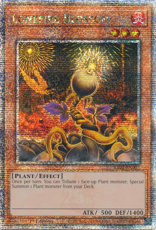 Lonefire Blossom [RA01-EN002] Quarter Century Secret Rare | Good Games Morley