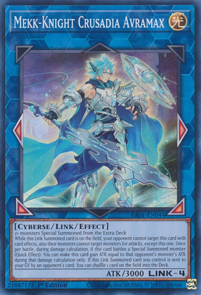 Mekk-Knight Crusadia Avramax [RA01-EN044] Super Rare | Good Games Morley