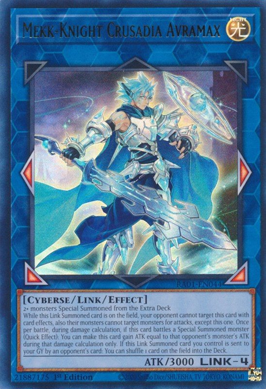 Mekk-Knight Crusadia Avramax [RA01-EN044] Ultra Rare | Good Games Morley