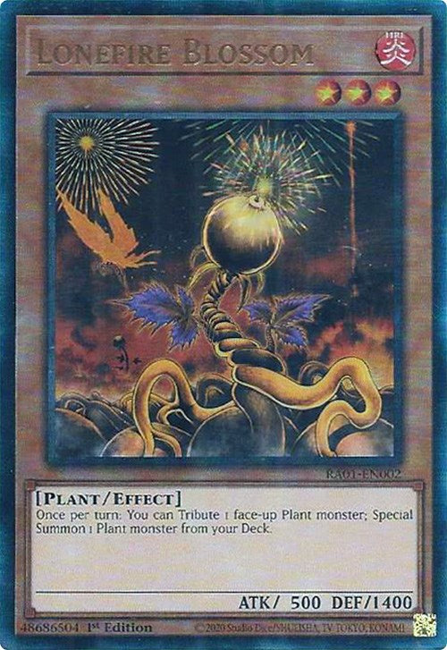 Lonefire Blossom [RA01-EN002] Prismatic Ultimate Rare | Good Games Morley