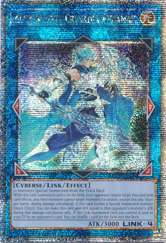 Mekk-Knight Crusadia Avramax [RA01-EN044] Quarter Century Secret Rare | Good Games Morley
