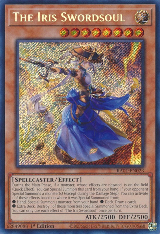 The Iris Swordsoul [RA01-EN023] Secret Rare | Good Games Morley
