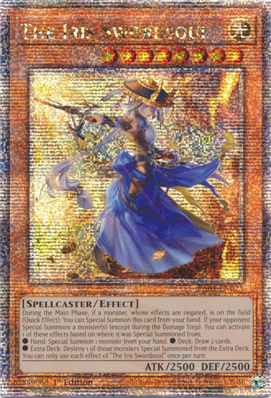 The Iris Swordsoul [RA01-EN023] Quarter Century Secret Rare | Good Games Morley