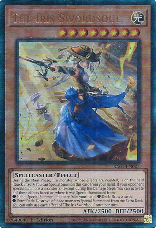 The Iris Swordsoul [RA01-EN023] Prismatic Ultimate Rare | Good Games Morley