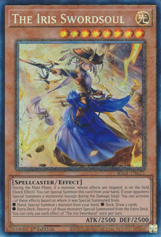 The Iris Swordsoul [RA01-EN023] Prismatic Collector's Rare | Good Games Morley