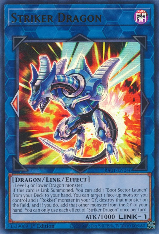 Striker Dragon [RA01-EN046] Ultra Rare | Good Games Morley