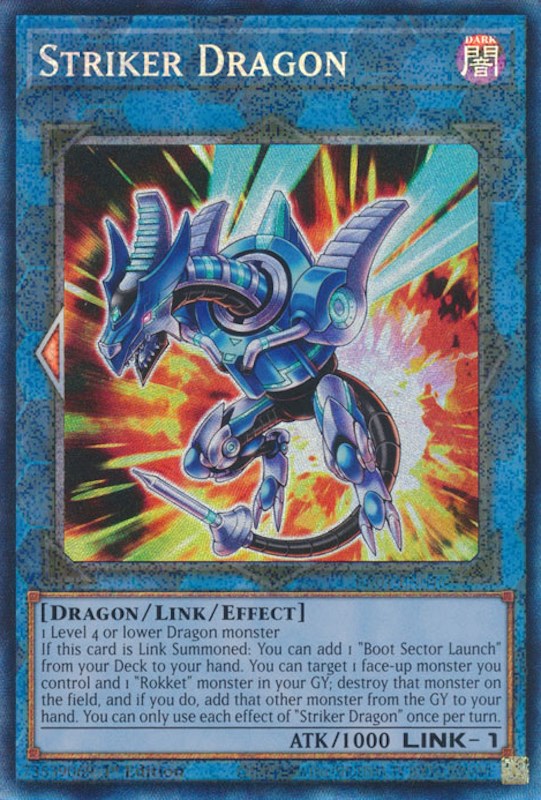 Striker Dragon [RA01-EN046] Prismatic Collector's Rare | Good Games Morley