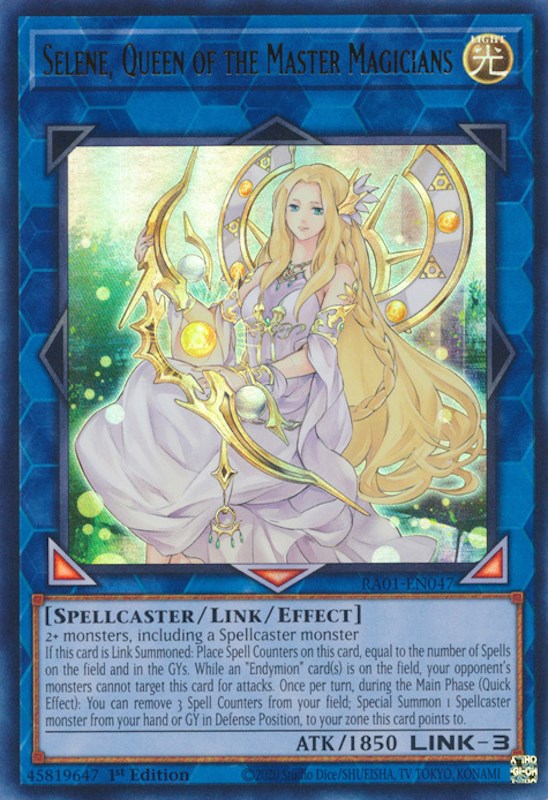 Selene, Queen of the Master Magicians [RA01-EN047] Ultra Rare | Good Games Morley
