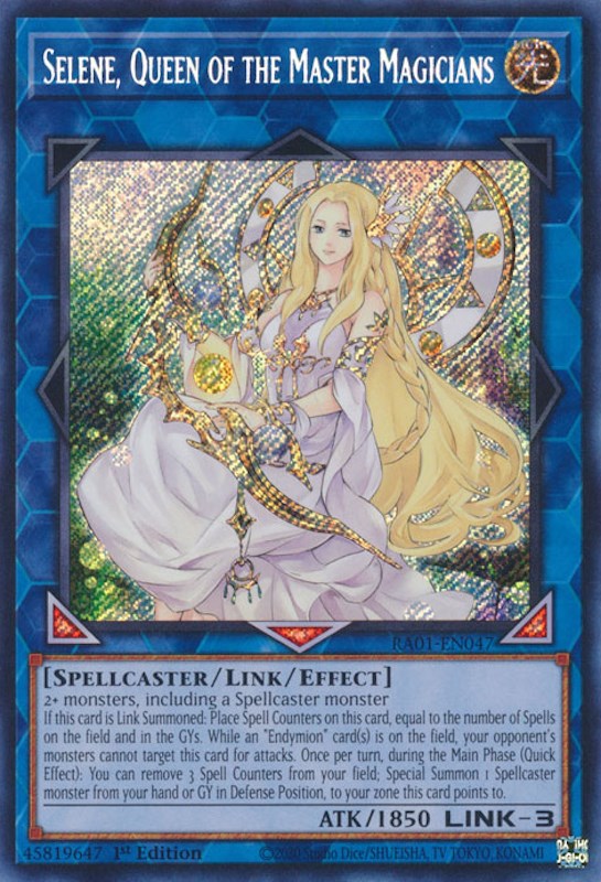 Selene, Queen of the Master Magicians [RA01-EN047] Secret Rare | Good Games Morley