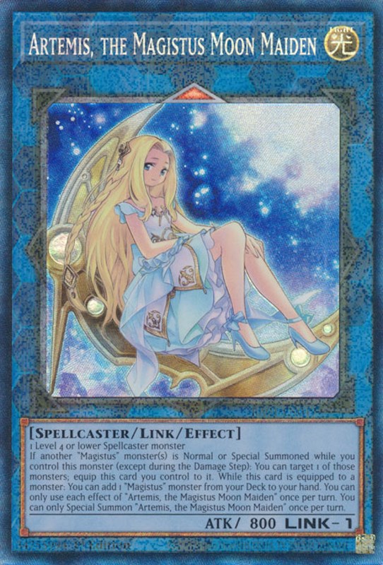 Artemis, the Magistus Moon Maiden [RA01-EN049] Prismatic Collector's Rare | Good Games Morley