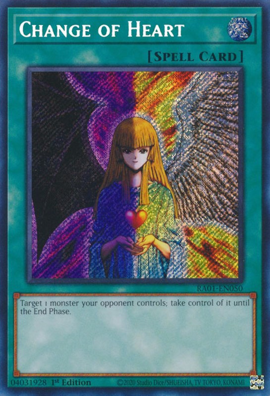 Change of Heart [RA01-EN050] Secret Rare | Good Games Morley