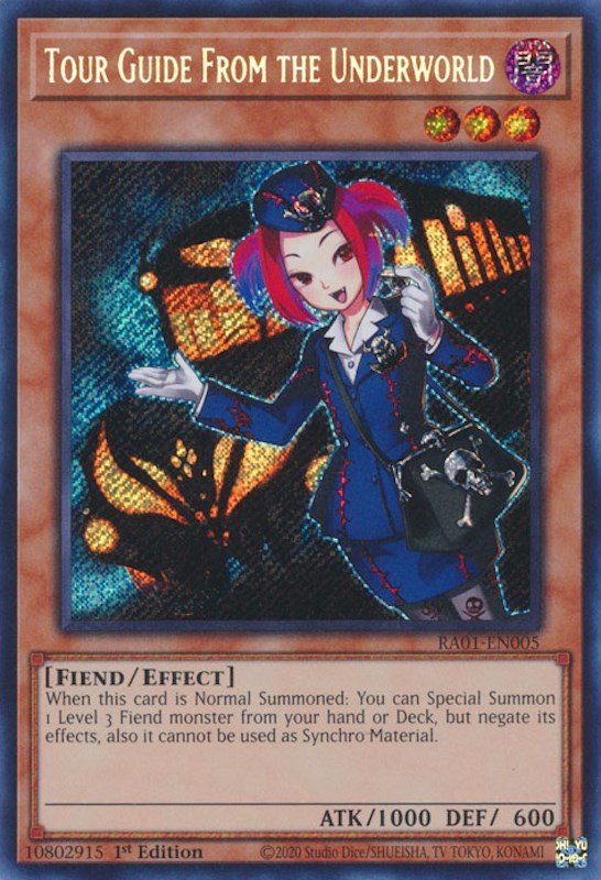 Tour Guide From the Underworld [RA01-EN005] Secret Rare | Good Games Morley