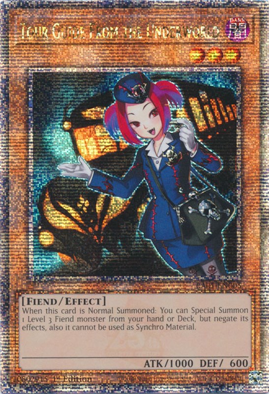 Tour Guide From the Underworld [RA01-EN005] Quarter Century Secret Rare | Good Games Morley