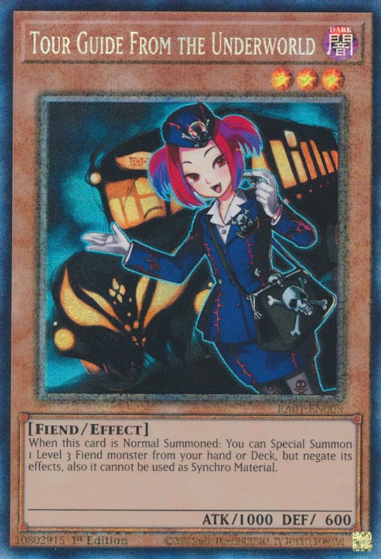 Tour Guide From the Underworld [RA01-EN005] Prismatic Collector's Rare | Good Games Morley