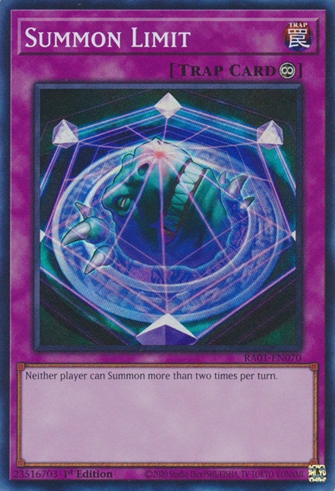 Summon Limit [RA01-EN070] Super Rare | Good Games Morley