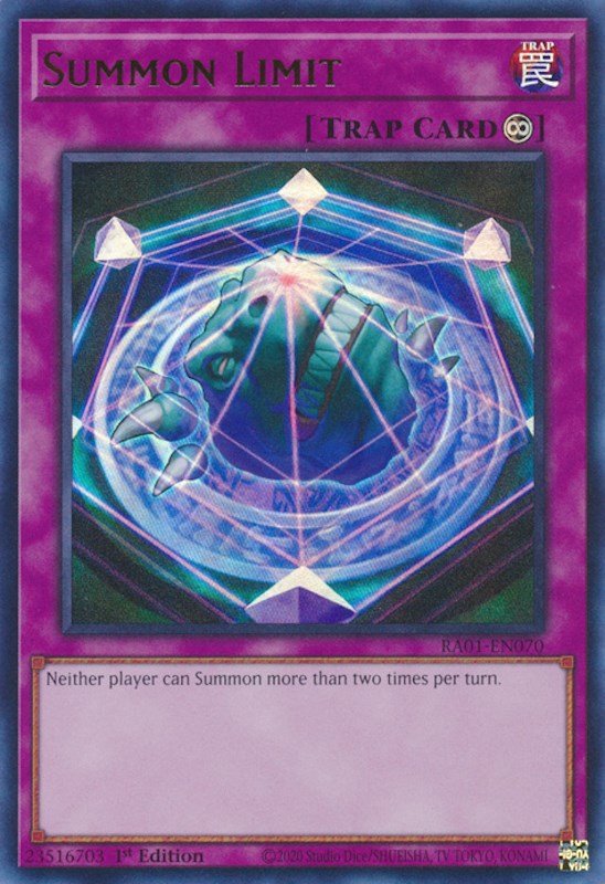 Summon Limit [RA01-EN070] Ultra Rare | Good Games Morley
