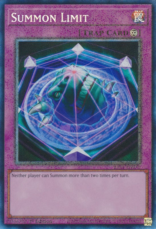 Summon Limit [RA01-EN070] Prismatic Collector's Rare | Good Games Morley