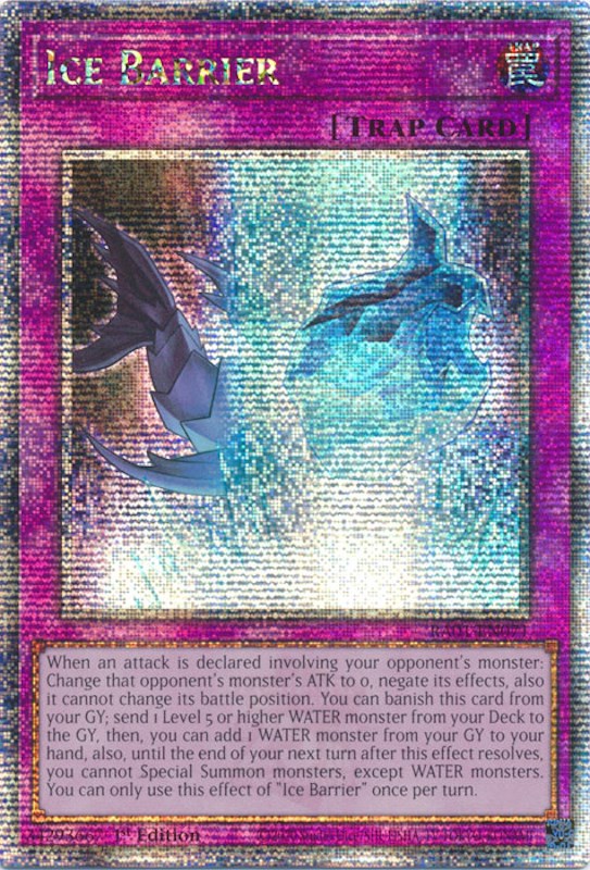 Ice Barrier [RA01-EN071] Quarter Century Secret Rare | Good Games Morley