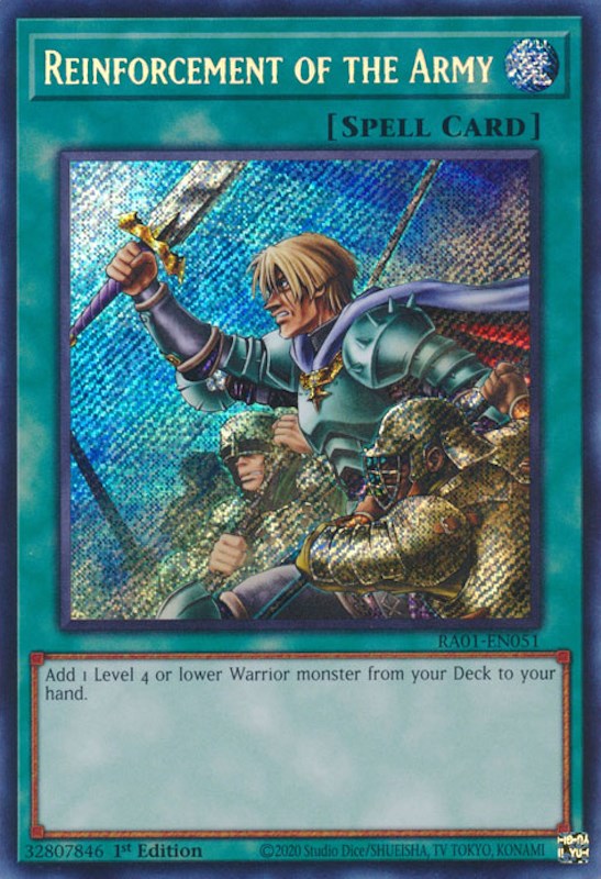 Reinforcement of the Army [RA01-EN051] Secret Rare | Good Games Morley