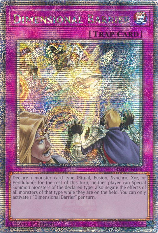 Dimensional Barrier [RA01-EN072] Quarter Century Secret Rare | Good Games Morley