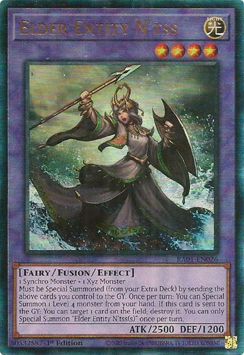 Elder Entity N'tss [RA01-EN026] Prismatic Ultimate Rare | Good Games Morley