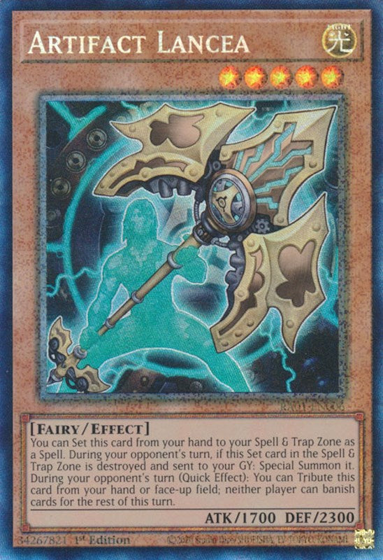 Artifact Lancea [RA01-EN006] Prismatic Collector's Rare | Good Games Morley