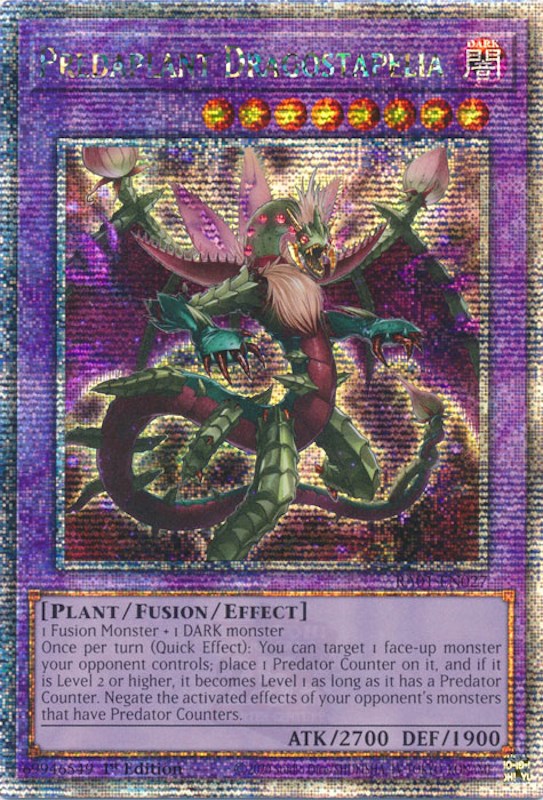 Predaplant Dragostapelia [RA01-EN027] Quarter Century Secret Rare | Good Games Morley