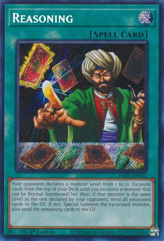 Reasoning [RA01-EN052] Secret Rare | Good Games Morley
