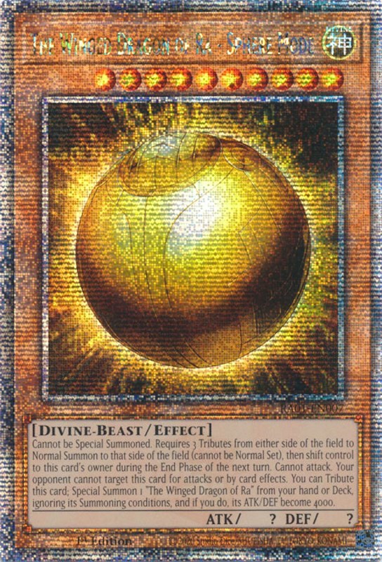 The Winged Dragon of Ra - Sphere Mode [RA01-EN007] Quarter Century Secret Rare | Good Games Morley