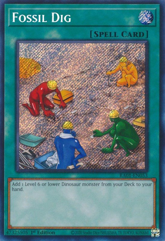 Fossil Dig [RA01-EN053] Secret Rare | Good Games Morley