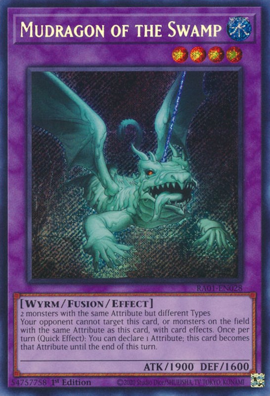 Mudragon of the Swamp [RA01-EN028] Secret Rare | Good Games Morley