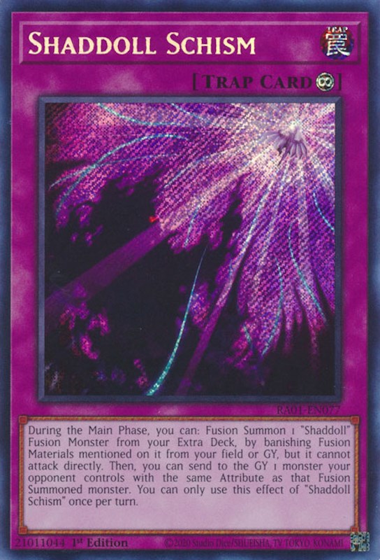 Shaddoll Schism [RA01-EN077] Secret Rare | Good Games Morley
