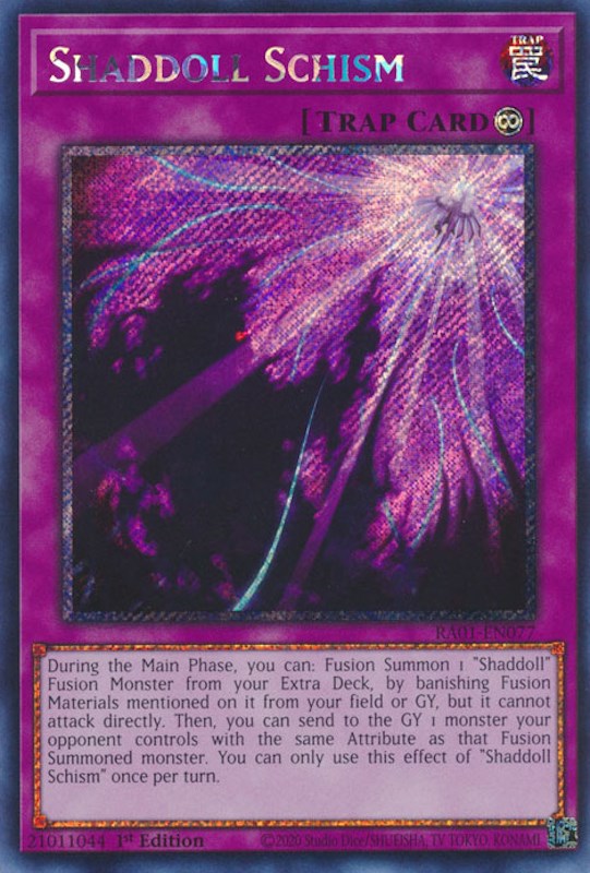 Shaddoll Schism [RA01-EN077] Platinum Secret Rare | Good Games Morley