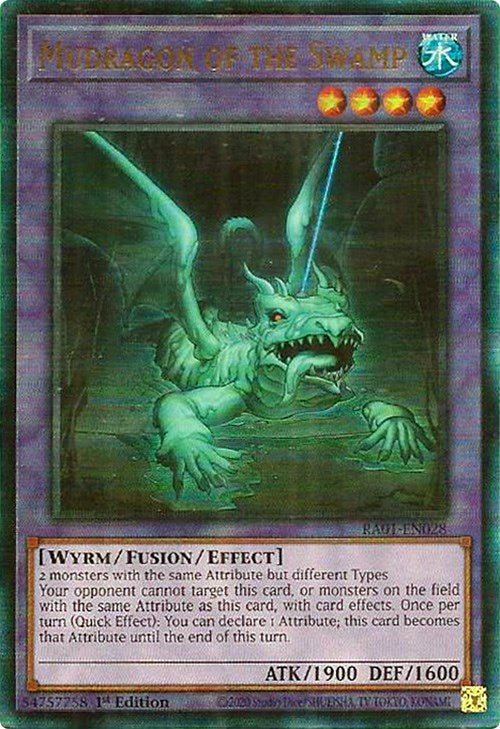 Mudragon of the Swamp [RA01-EN028] Prismatic Ultimate Rare | Good Games Morley