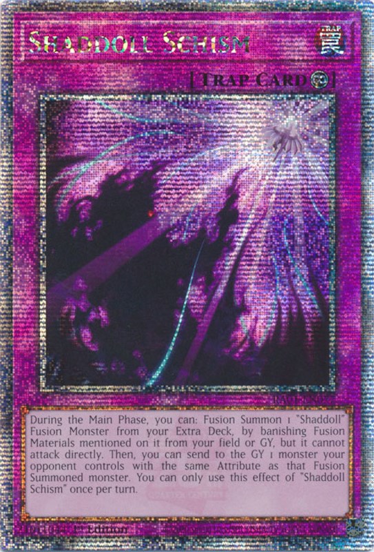 Shaddoll Schism [RA01-EN077] Quarter Century Secret Rare | Good Games Morley