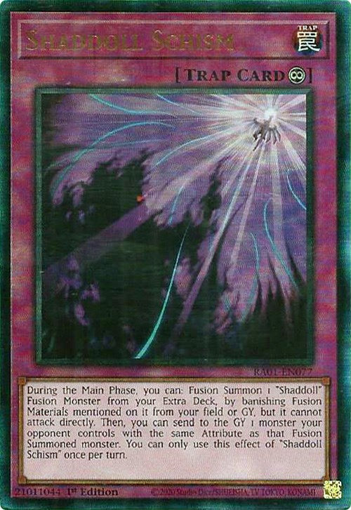 Shaddoll Schism [RA01-EN077] Prismatic Ultimate Rare | Good Games Morley