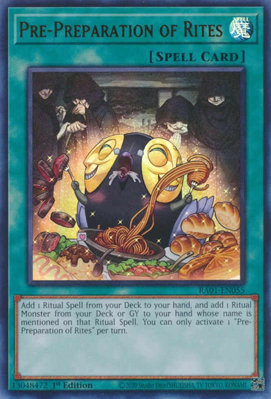 Pre-Preparation of Rites [RA01-EN055] Ultra Rare | Good Games Morley